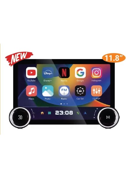 9 ve 10 Inç Tüm Çerçeve Modellerine Uygun Dualknob 11,8 Inç 2k Görüntü Özelliginesahip modelleri