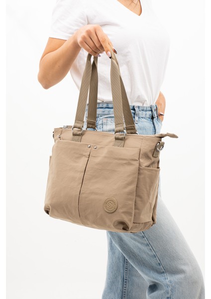 Sanmorris Glc Kadın Çok Gözlü Suya Dayanıklı El ve Omuz Çantası 4000