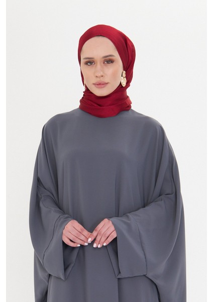 Bordo Düz Klasik Şal Turlu Polyester Lüx Janjan 202126_16