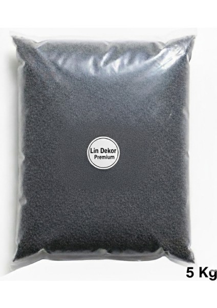 Premium Siyah Akvaryum Kumu 1-3 mm 5 kg - Bitkili Akvaryumlara Uygun