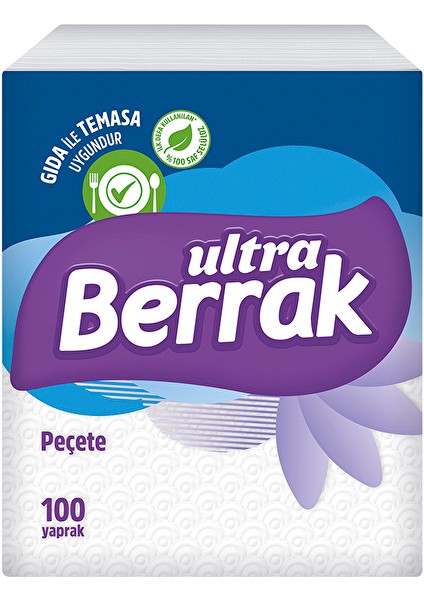 4 Adet Berrak Peçete 100'LÜ
