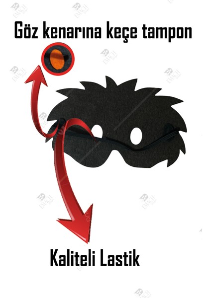 Aslan Kral Maske Kaliteli Keçe Hayvan Figürlü Maske fırsatları