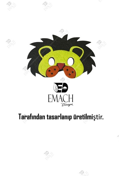 Aslan Kral Maske Kaliteli Keçe Hayvan Figürlü Maske indirimleri