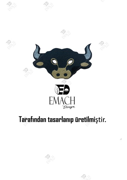 Boğa Maske Kaliteli Keçe Hayvan Figürlü Maske indirimleri