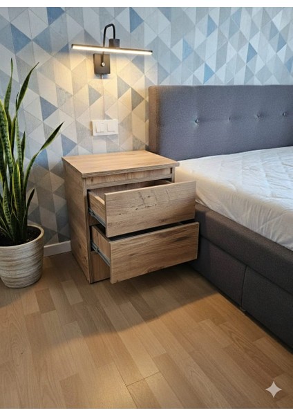 Karmen Ahşap Renk Gizli Bölmeli Komodin modelleri