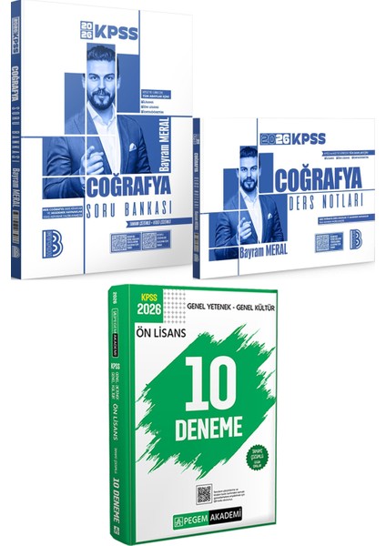 2026 Kpss Coğrafya Tamamı Çözümlü Soru Bankası ve Ders Notları - 2026 Kpss Ön Lisans Çözümlü 10 Deneme