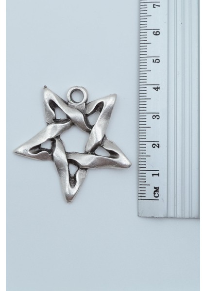 Pentagram Gümüş Kaplama Düz Zincir Kolye modelleri