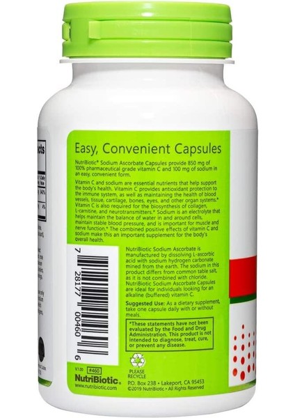 Immunity Sodium Ascorbate Sodyum Askorbat Premium C Vitamini 100 Vegan Caps fiyatları