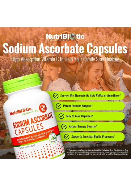 Immunity Sodium Ascorbate Sodyum Askorbat Premium C Vitamini 100 Vegan Caps modelleri