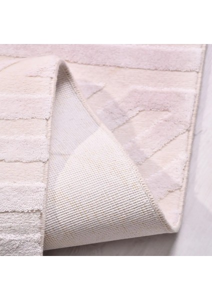 Vinaros Modern Bej Viskon ve Akrilik Pamuk Tabanlı Makine Halısı modelleri