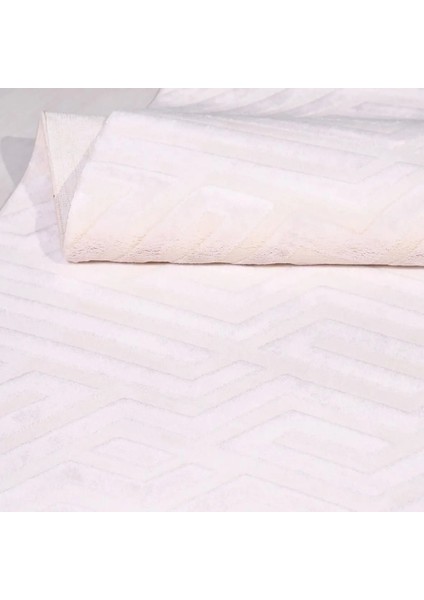 Vinaros Modern Bej Viskon ve Akrilik Pamuk Tabanlı Makine Halısı indirimleri