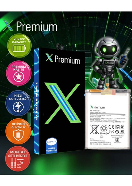 Xpremium Samsung M41 Batarya Pil Süper Yüksek Kalite 7000 Mah