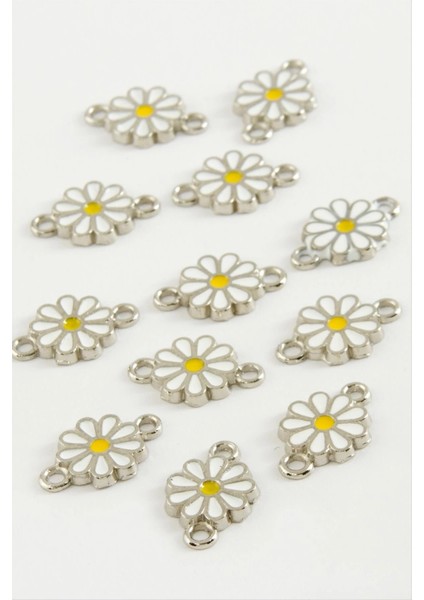 Papatya Çift Kulplu Mineli Bileklik ve Kolye Ucu Aparatı 1 Adet