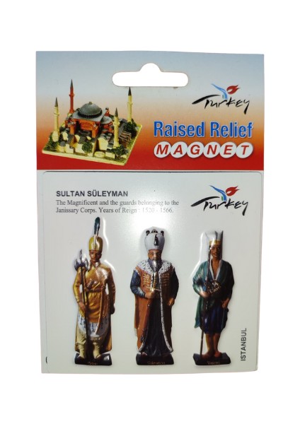 Kabartmalı 3 Boyutlu Sultan Süleyman Temalı Buzdolabı Magneti fırsatları