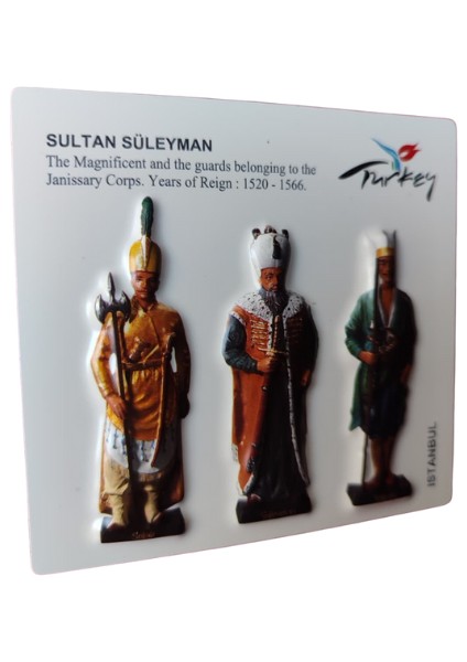 Kabartmalı 3 Boyutlu Sultan Süleyman Temalı Buzdolabı Magneti indirimleri