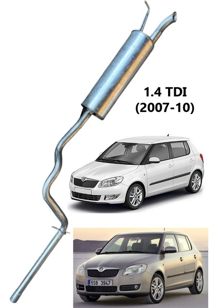 Skoda Fabia 1.4 Tdı Arka Susturucu Borulu Egzoz Arka Eksoz (2007-10) fiyatları