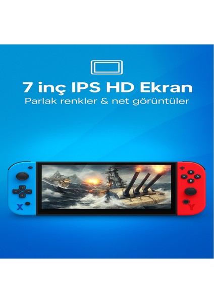 G90 Oyun Konsolu – 7 Inç IPS Hd Ekran, 10.000 Klasik Oyun, 2000MAH Pil, Taşınabilir Tasarım fiyatları