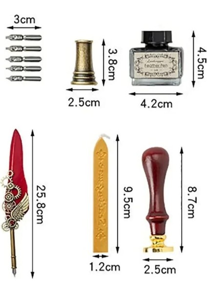 Divit Hokka Seti Tüylü Kalem Seti / Öğretmenler Günü / Hediyelik