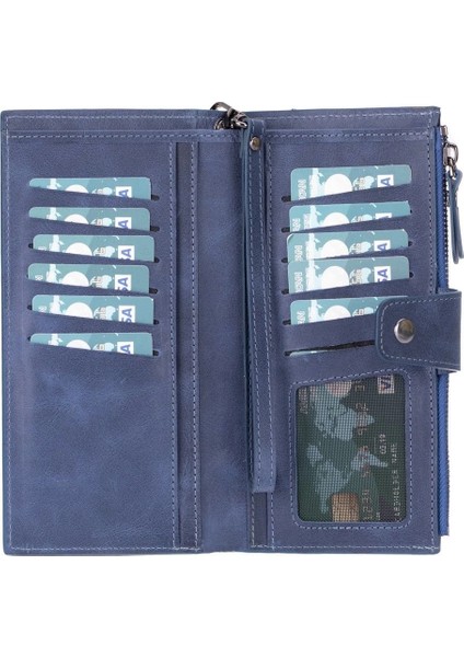 Lozan Hanger 6.5 Inch Uyumlu Deri Kartlıklı Kılıf Antik Mavi modelleri
