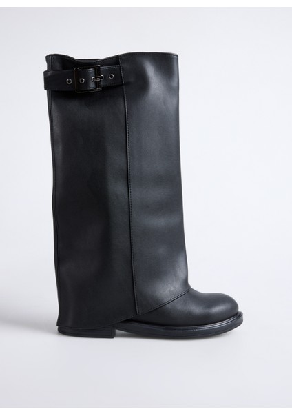 Siyah Kadın Çizme Fallon-Chen