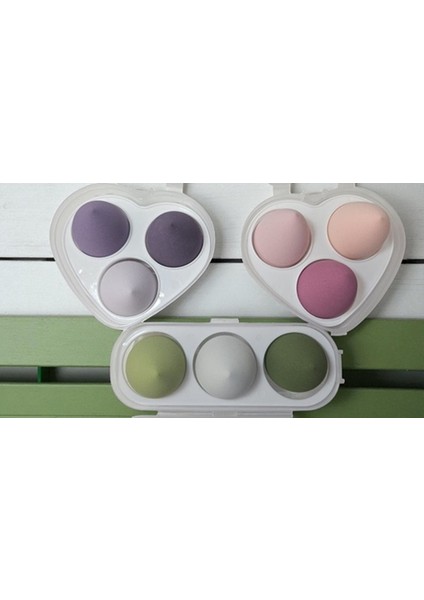 Kutulu 3’lü Makyaj Süngeri + Profesyonel Makyaj Fırçası Seti – Fondöten, Kapatıcı ve Allık Için Beauty Blender Seti
