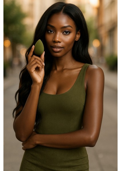 Kutulu 3’lü Makyaj Süngeri + Profesyonel Makyaj Fırçası Seti – Fondöten, Kapatıcı ve Allık Için Beauty Blender Seti