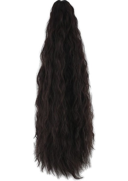 Tokalı Kabarık Dalgalı At Kuyruğu / Kahverengi fırsatları