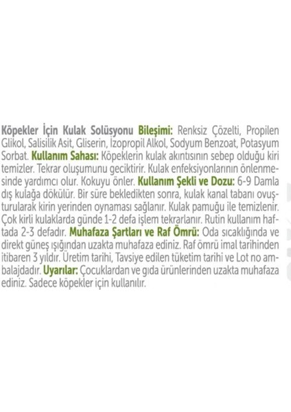Ear Care+ Köpek Kulak Temizleme Solüsyonu – 50ML fiyatları