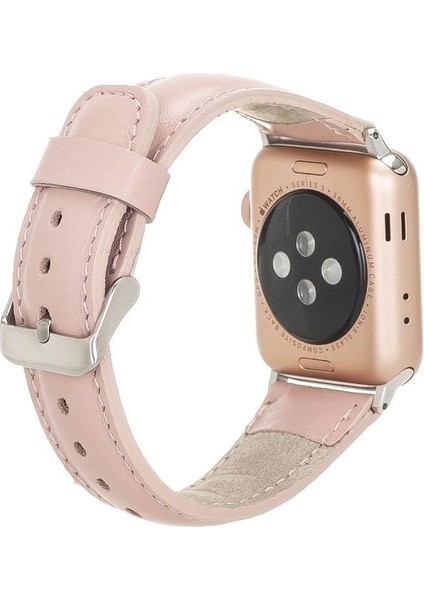 Apple Watch Uyumlu Deri Kordon 42-44-45MM Nu2 Pembe fiyatları