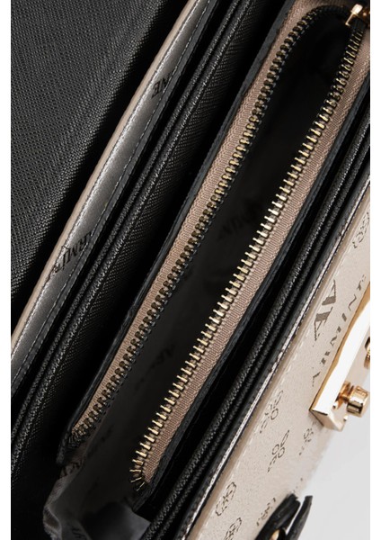 Çanta Baskılı 25YD7359 Vizon indirimleri