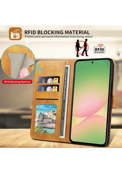 Samsung Galaxy S24 Plus Uyumlu Ekran Koruyuculu Kılıf Kapaklı Kartlıklı Deri Görünümlü Standlı Kapak modelleri