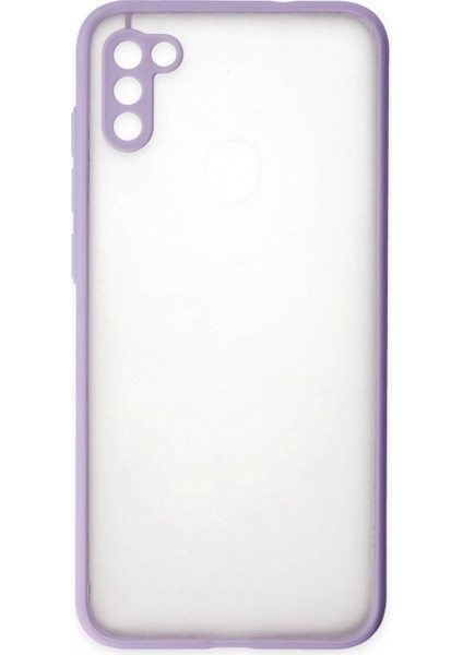 Samsung Galaxy A11 Kılıf Montreal Silikon Kapak - Mor