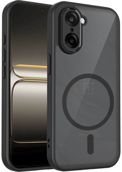 Oneplus Nord Ce5/oneplus Ace 5 Racing Kılıf, Manyetik Yarı Saydam Mat Darbeye Dayanıklı ve Parmak Izi Önleyici Koruyucu Kılıf-Siyah (Yurt Dışından)