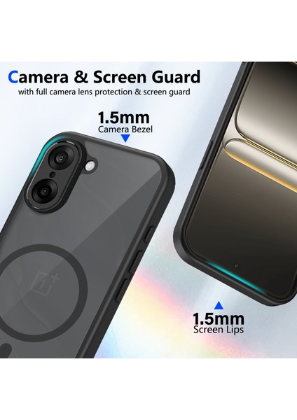 Oneplus Nord Ce5/oneplus Ace 5 Racing Kılıf, Manyetik Yarı Saydam Mat Darbeye Dayanıklı ve Parmak Izi Önleyici Koruyucu Kılıf-Siyah (Yurt Dışından) fiyatları