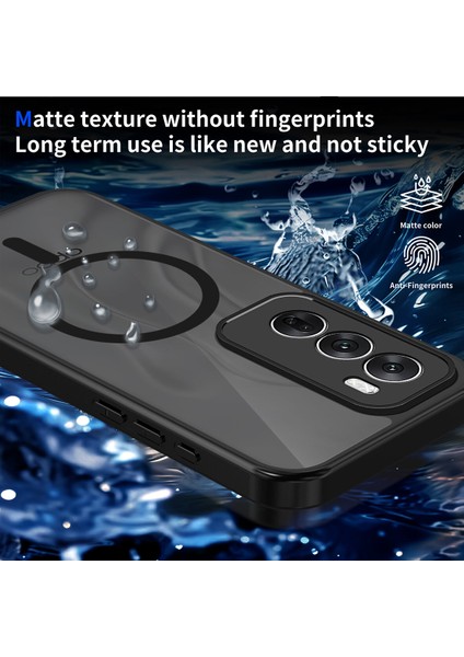 Oppo RENO12 Pro Kılıf, Manyetik Yarı Saydam Mat Darbeye Dayanıklı ve Parmak Izi Önleyici Koruyucu Kılıf-Siyah (Yurt Dışından) modelleri