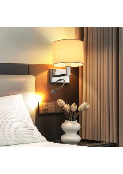 Yatak Başı Okuma Lambalı Abajurlu Anahtarlı Aplik Hotel Yatak Odası Vs. modelleri