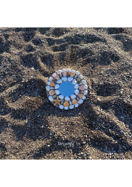 Renkli Deniz Kabuklu El Yapımı Askılı Dekoratif Ayna fırsatları