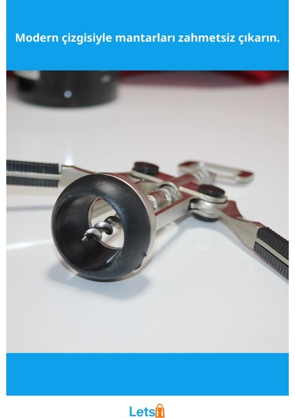 Paslanmaz Çelik Ergonomik Tirbuşon Şarap Açacağı Model 4 fiyatları