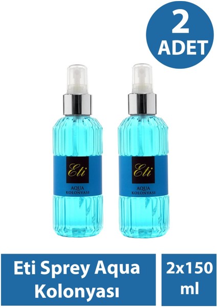 Sprey Aqua Kolonyası 150 ml 2 Adet