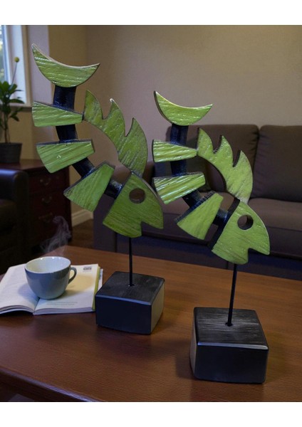 Ikili Balık Kılçığı Yeşil Dekor fiyatları