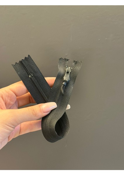 25X3 cm Siyah Fermuar