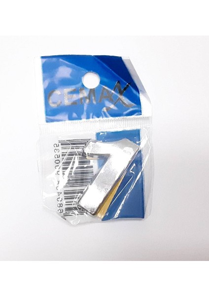 4 cm Plastik Krom Kaplama Kapı Numarası -1