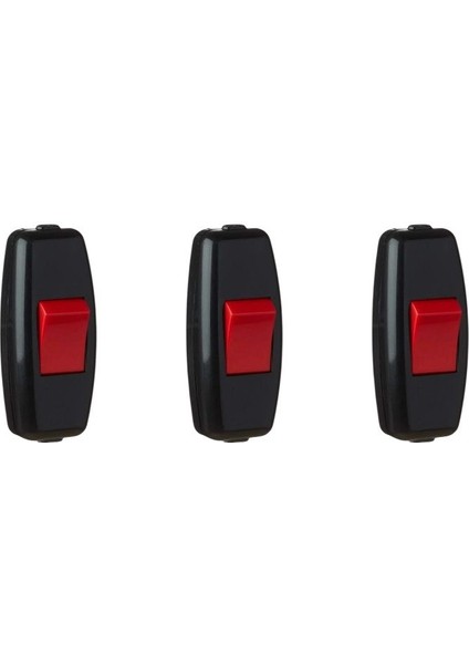 Ara Puar Bakalit Çıtçıt Anahtar (3 Adet) Siyah
