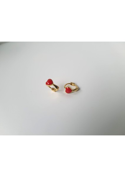 Kırmızı Kalp Renk Halka Tragus Helıx Lobe Piercing 6 mm indirimleri