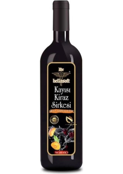 Bellasoft Kayısı Kiraz Sirkesi 500 ml