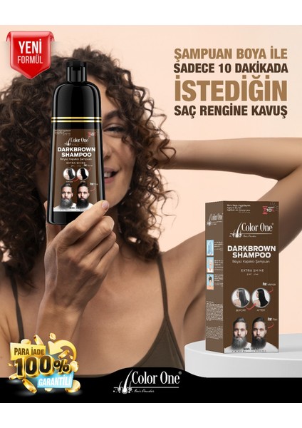 Color One Darkbrown Hair Shampoo Beyaz Kapatıcı Şampuan 300 ml modelleri