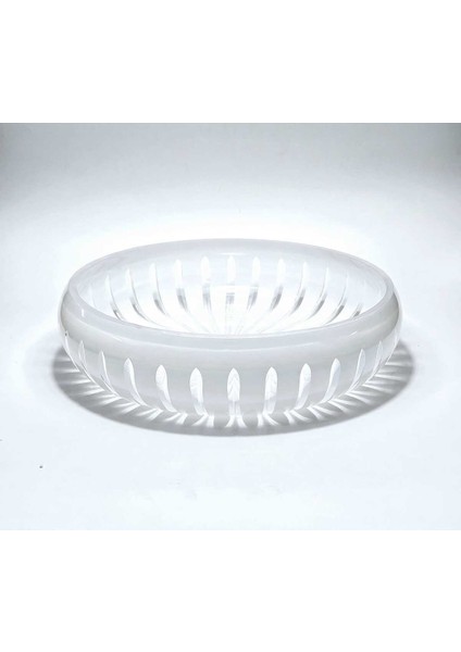 El Yapımıkesme Kristal Vertical Desen 28 cm Dekoratif Sunumluk Sofra Sunum Kasesi indirimleri