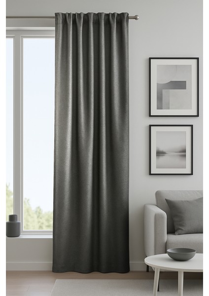 Salvino Blackout Fon Perde Koyu Gri 140X245