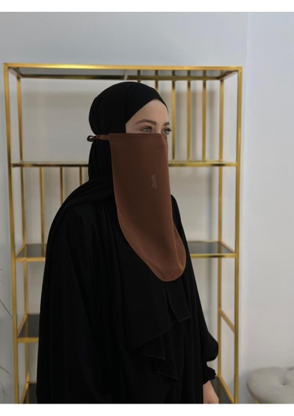 Iç Pece Baglamalı ,hijab ,nikap Kahve Rengi