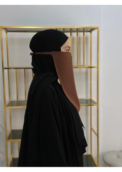 Iç Pece Baglamalı ,hijab ,nikap Kahve Rengi modelleri